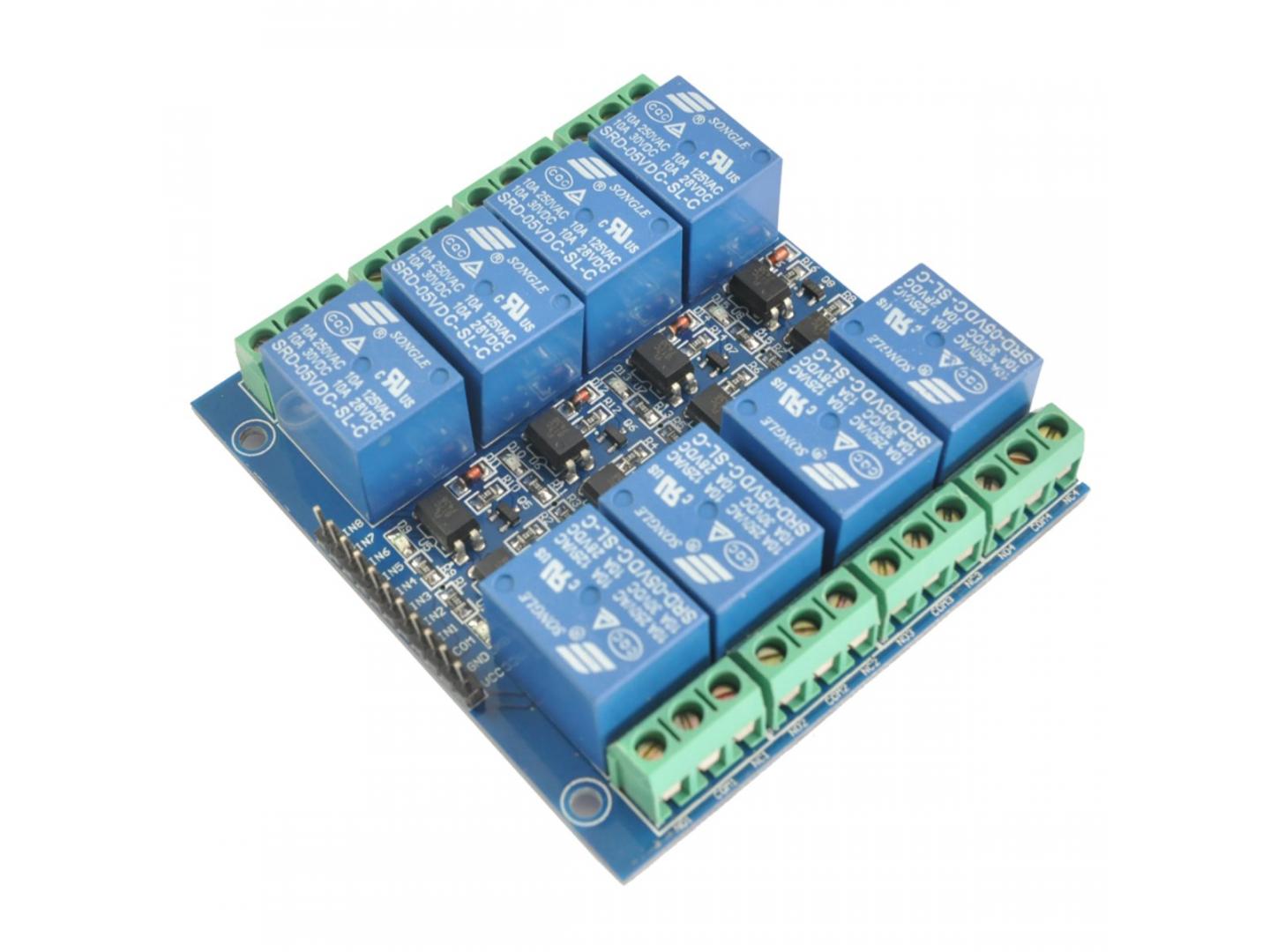 Gazechimp 5V 10A 8 Channel Relay Module Optical Isolation Board for Arduino DIY 